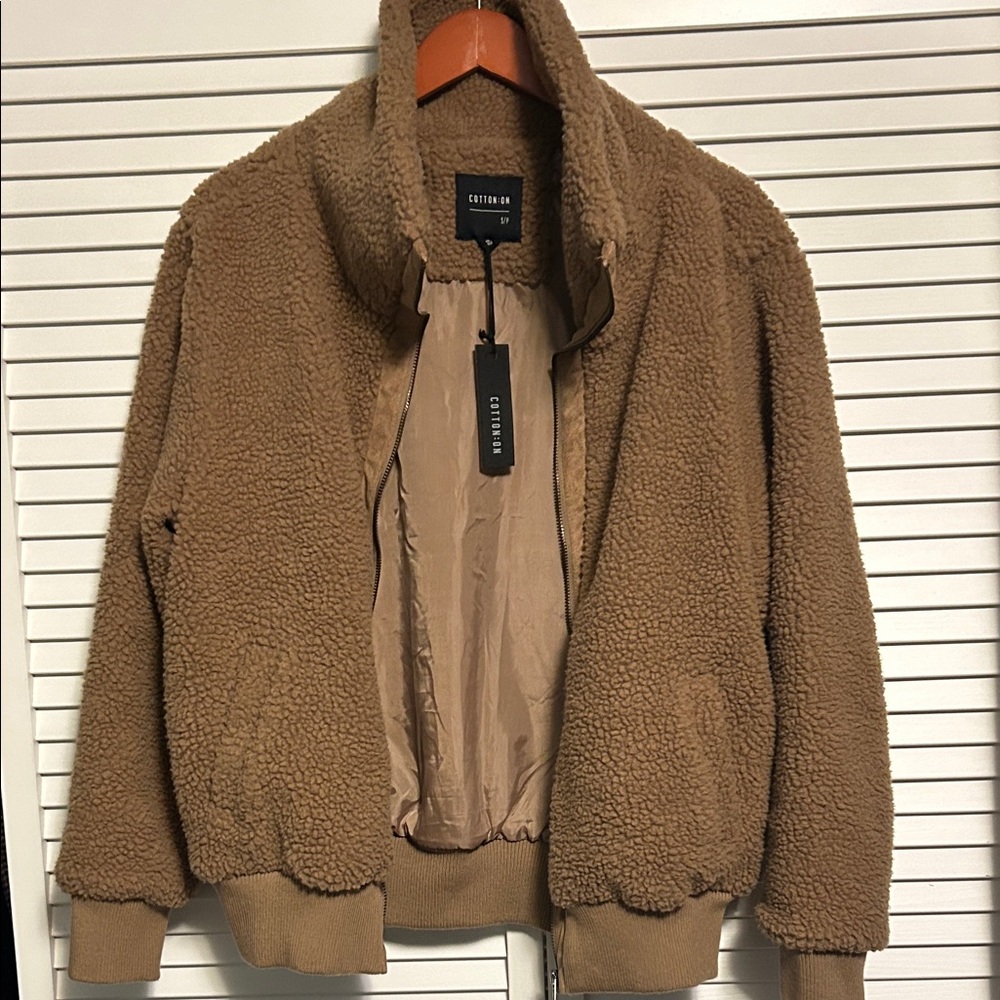 Cotton On Tan Sherpa Jacket
